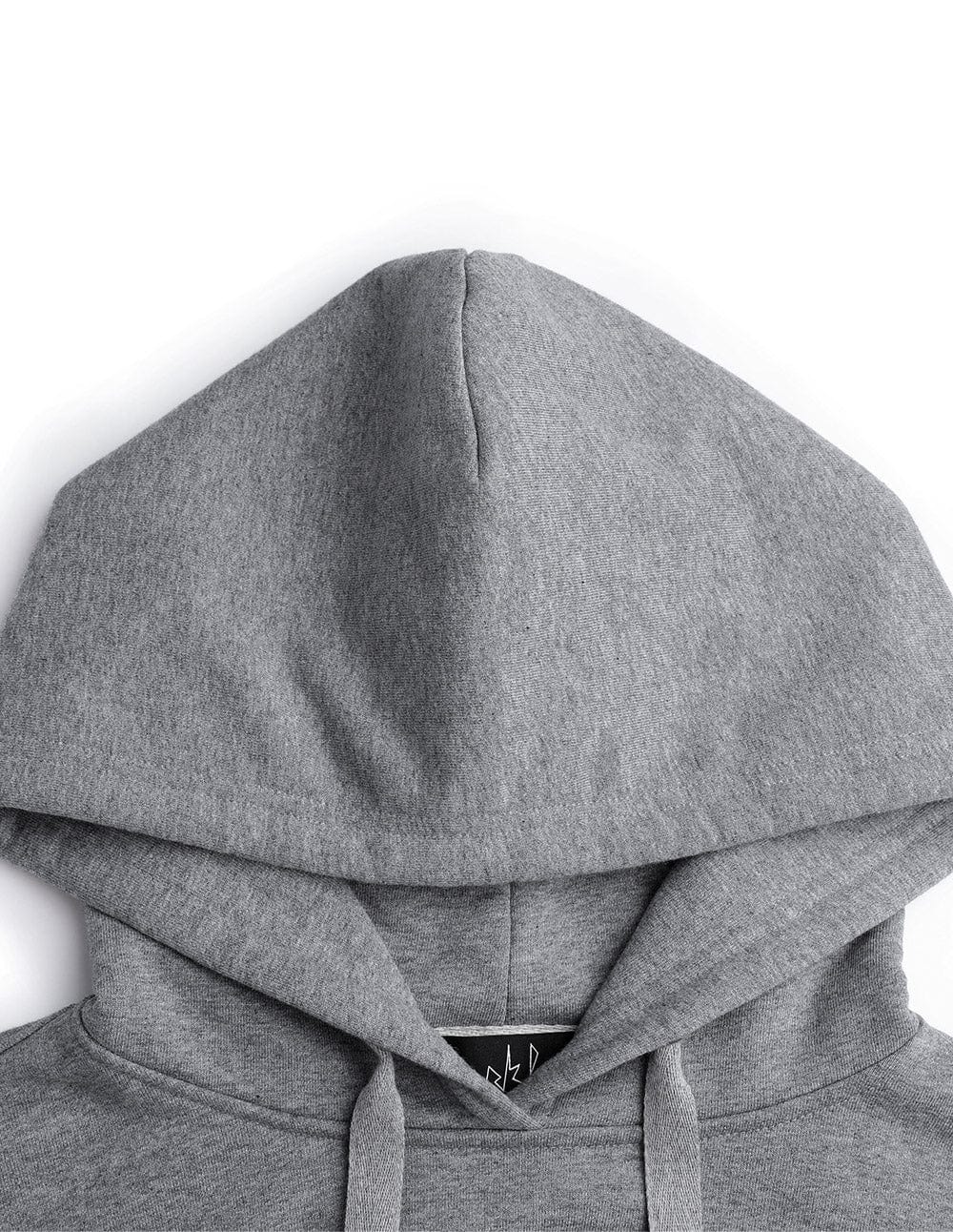 Unisex dark grey hooded sweater