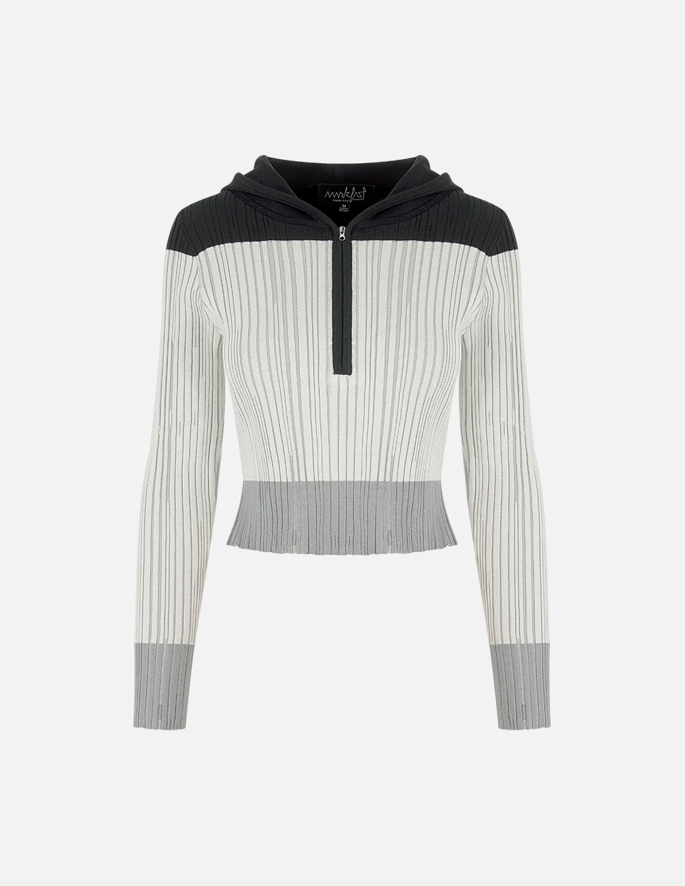 Women's Threaded Three-Color Patchwork Knitted Pullover