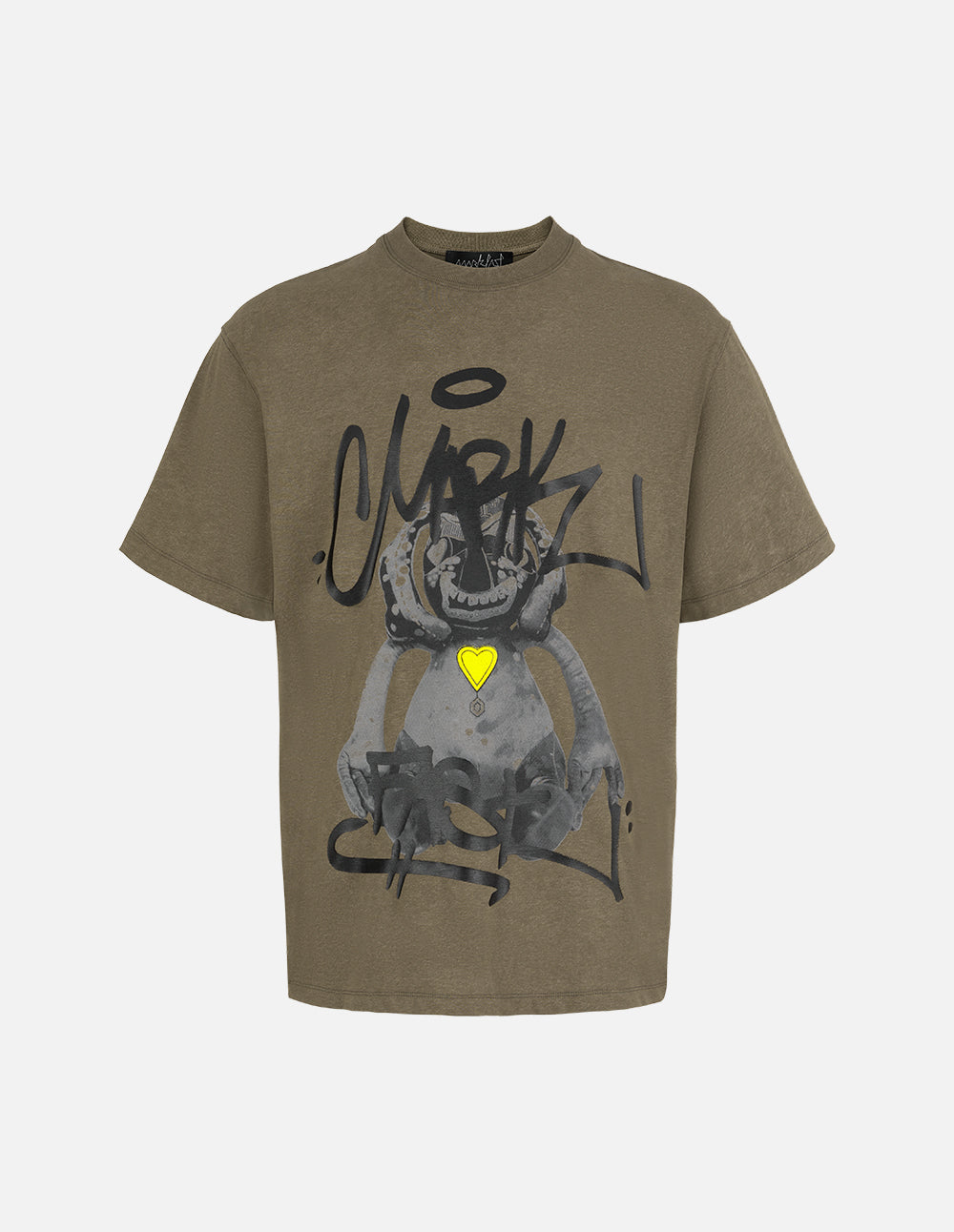 Couple Style T-Shirt With Troublesome Little Monster Print