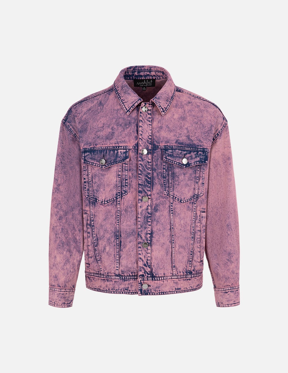 Unisex Snowflake Washed Denim Jacket