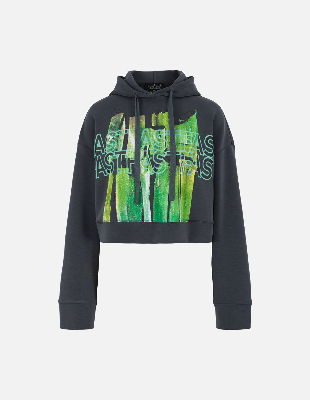 Women's metallic light and shadow hand-painted wall print sweatshirt