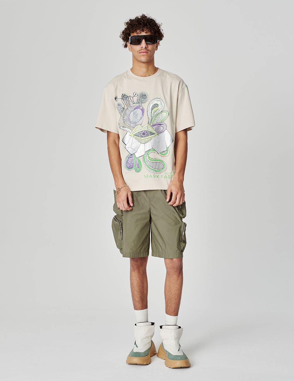 Unisex Printed Cotton Loose T-Shirt