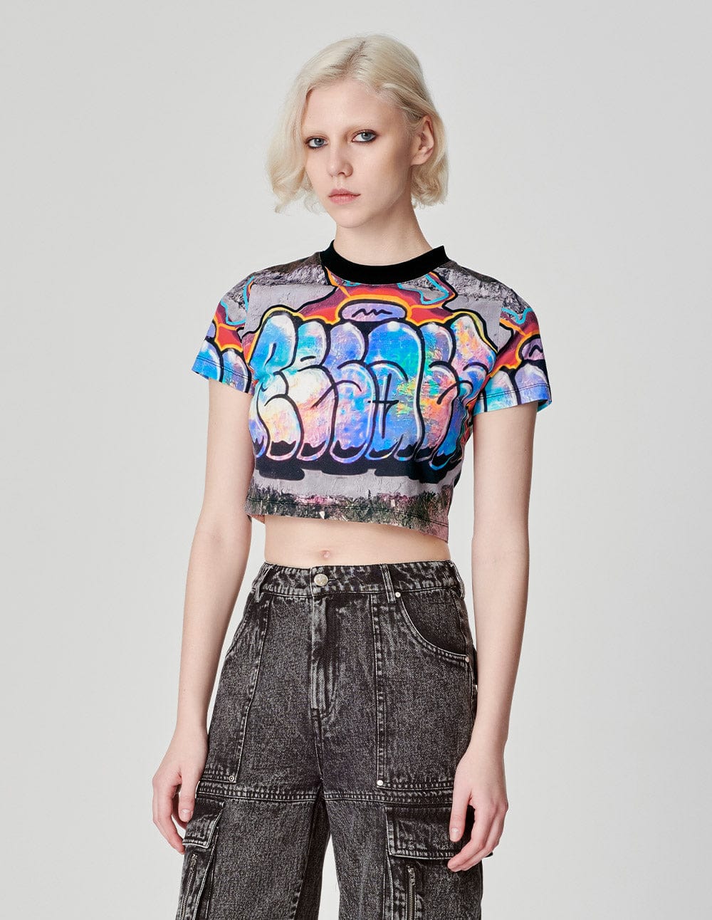 Women's Printed Short T-Shirt