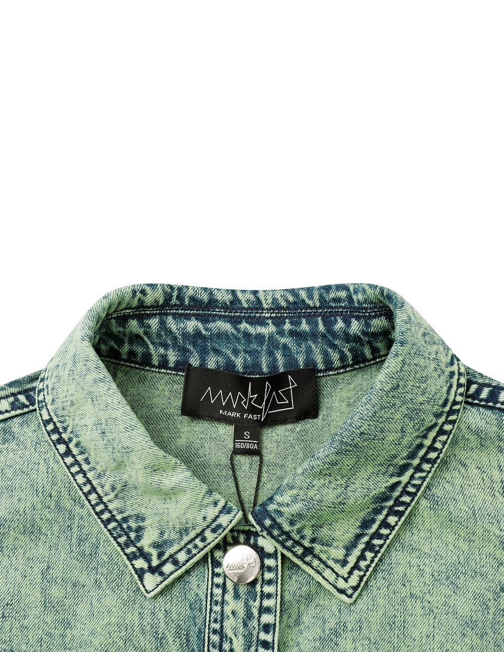 Women's Ripped Sleeves Washed Denim Jacket