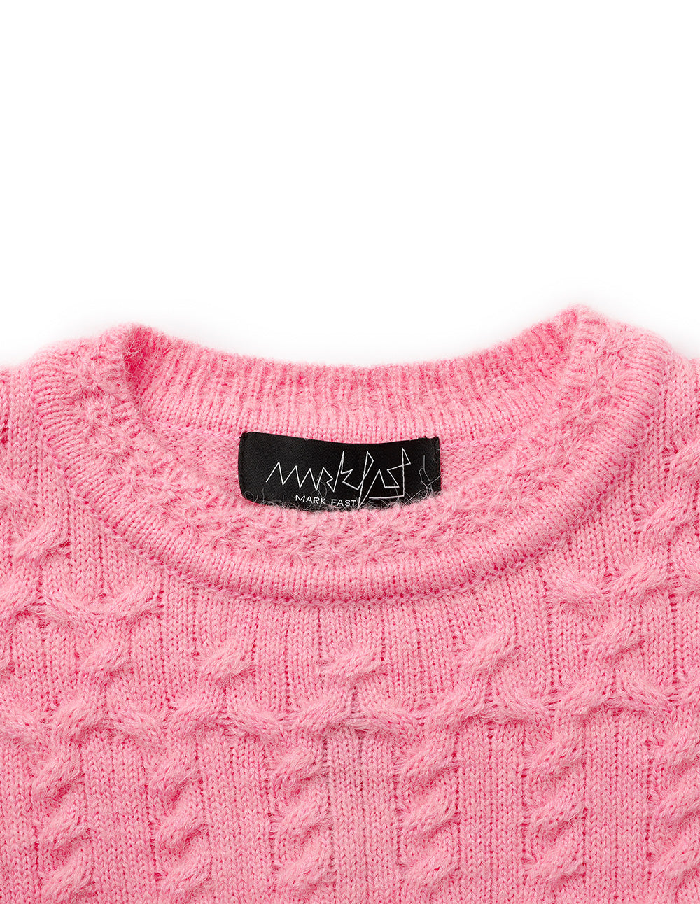 Women's Pink Textured Knitted Pullover