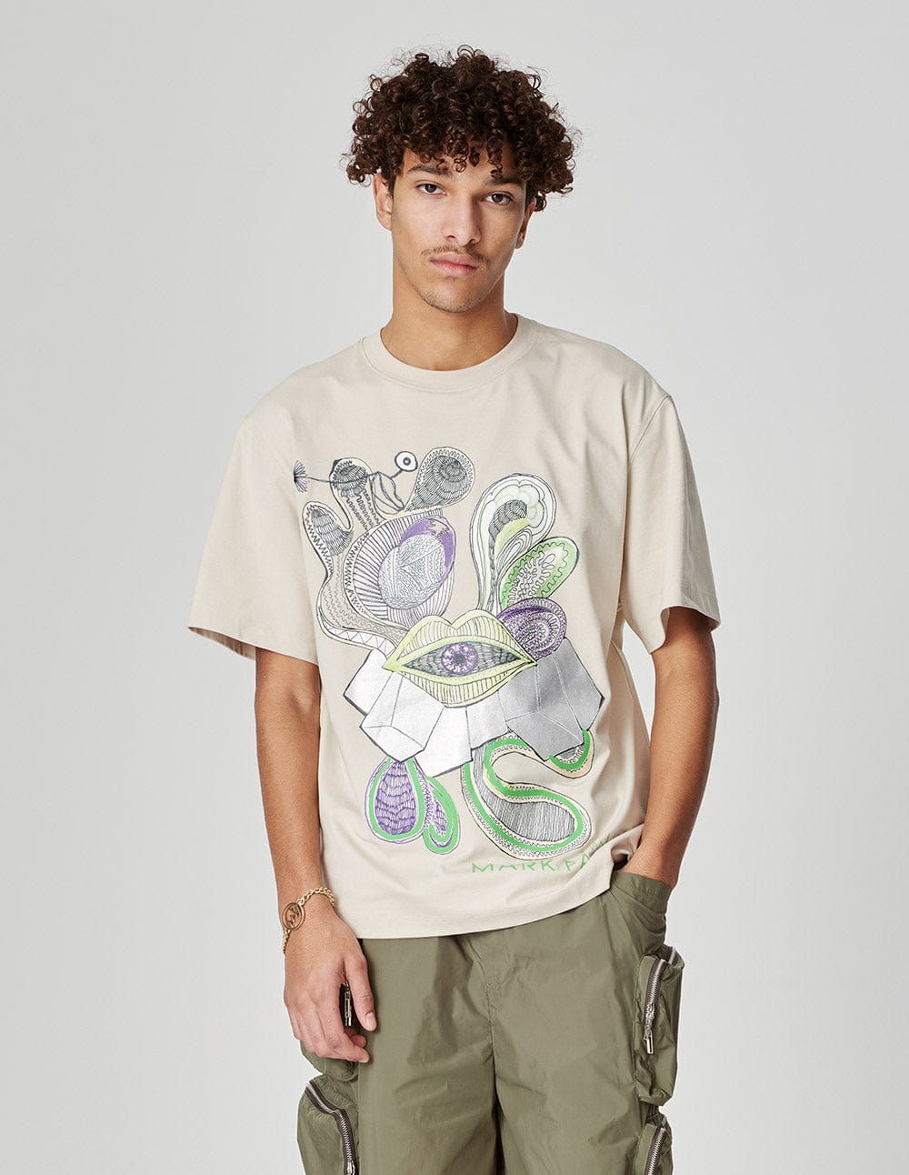 Unisex Printed Cotton Loose T-Shirt