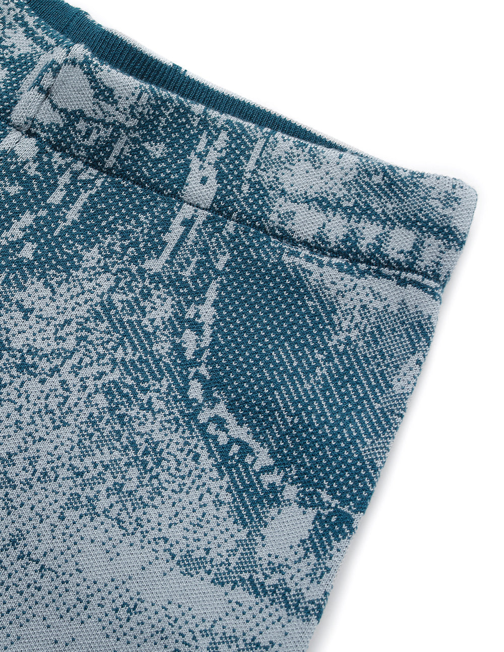 Denim Print Series Denim Blue Knitted Jeans