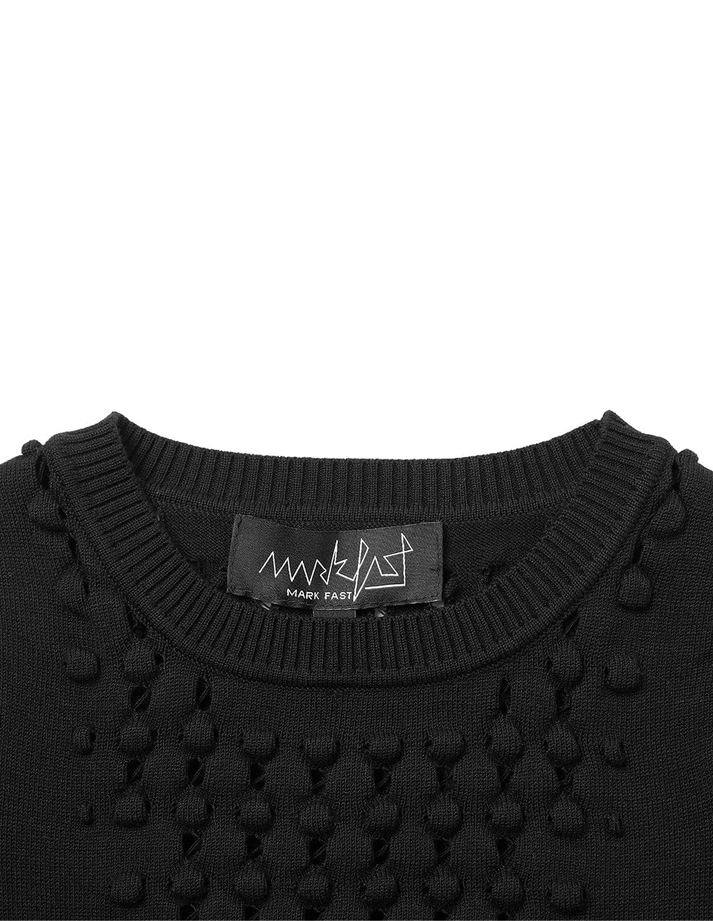 Women's Black Hollow Off Shoulder Knitted Pullover