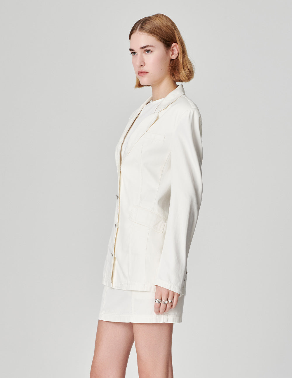 Women's Washed Denim Casual Suit Jacket