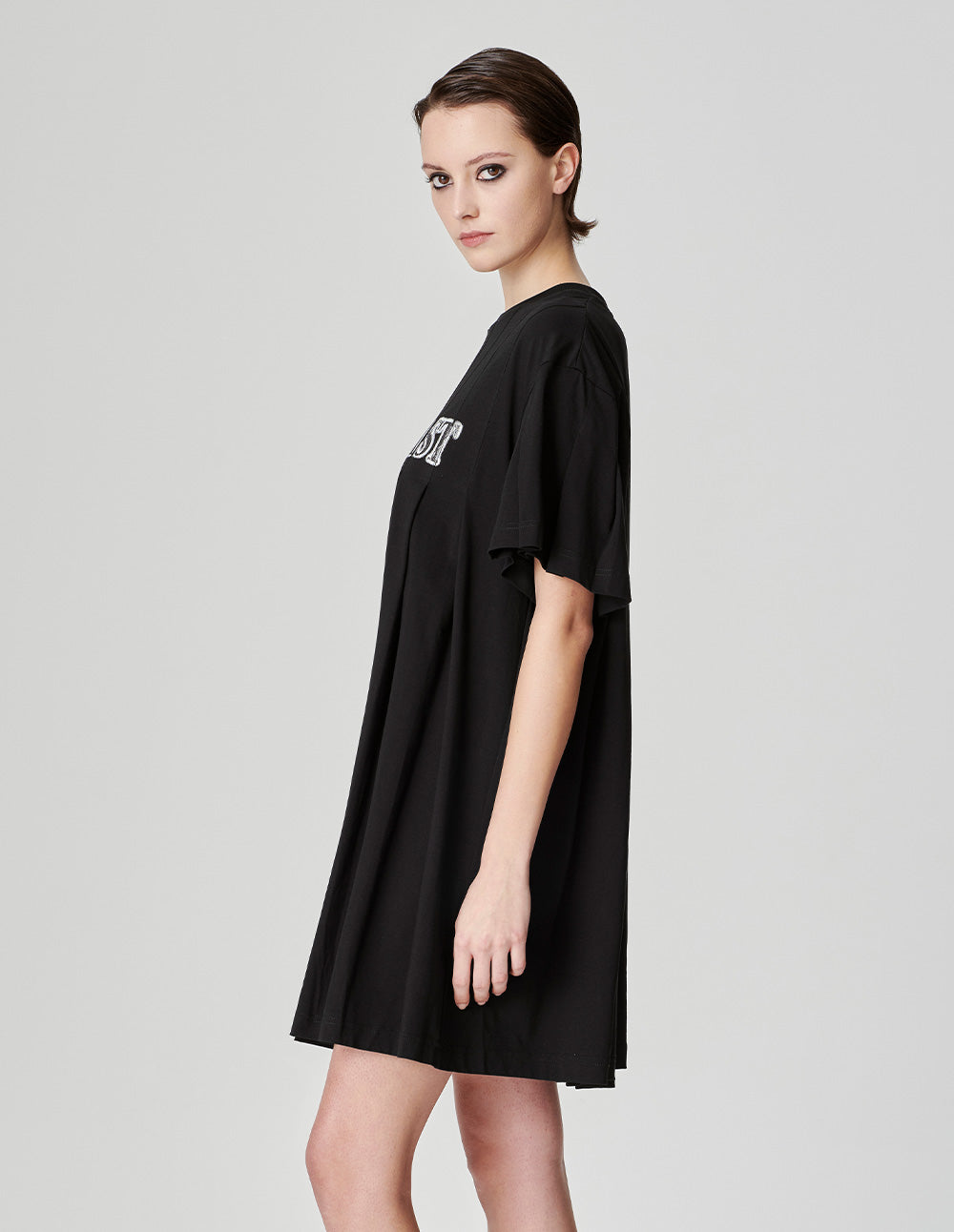Women's Pleated T-Shirt Dress