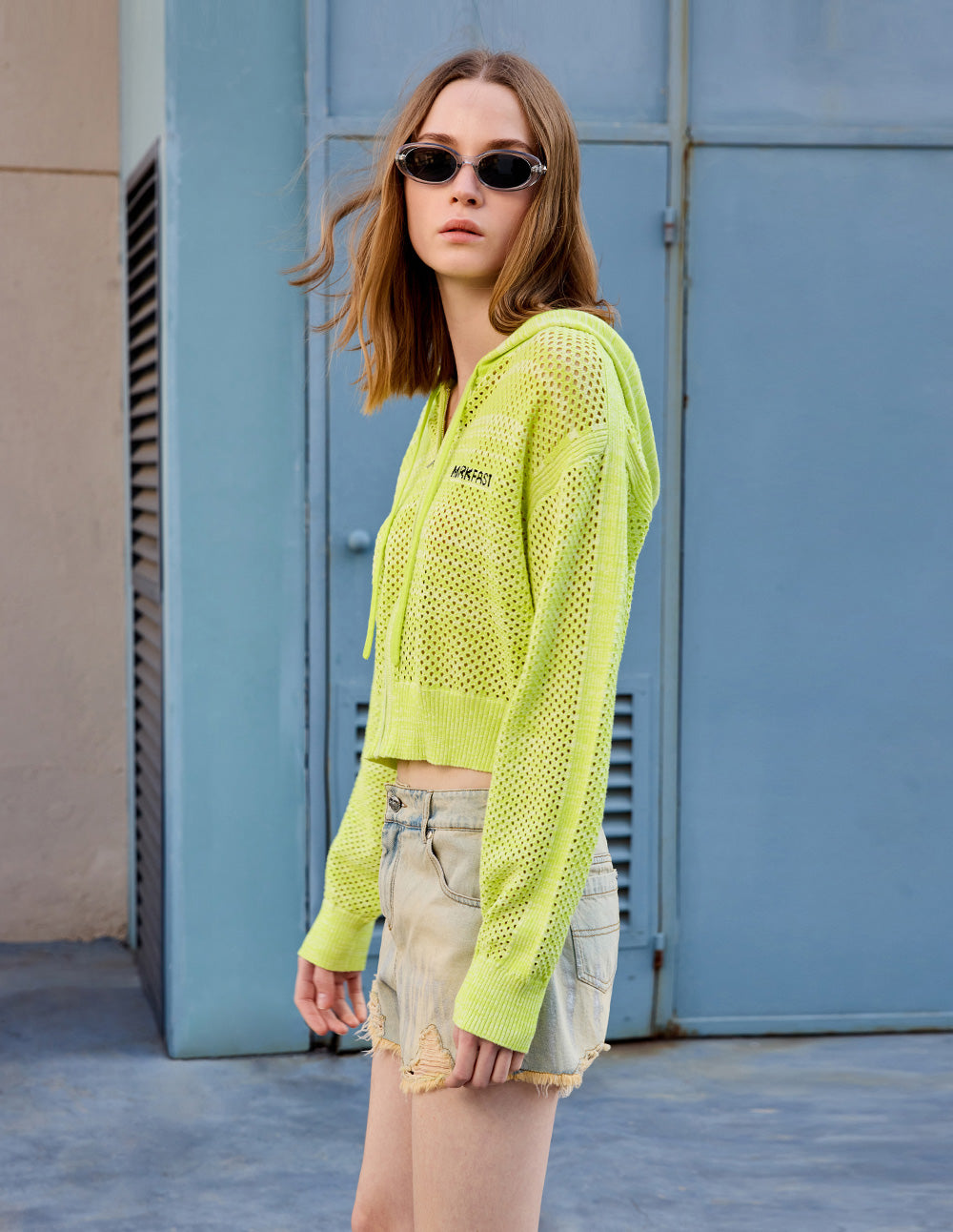 Women's Breathable Hooded Knitted Cardigan