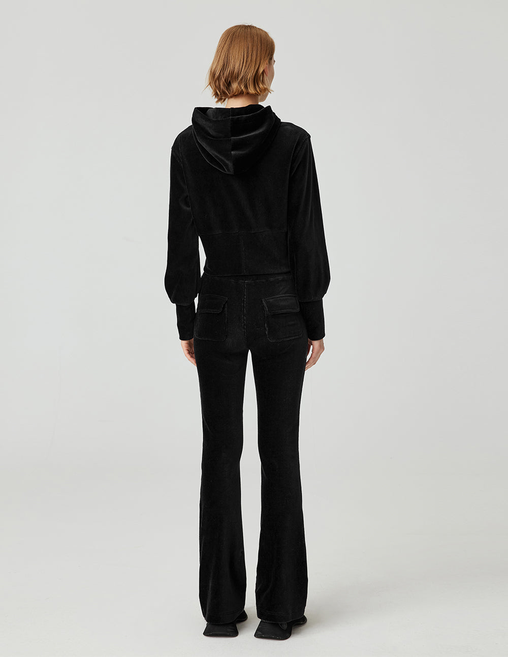 MF hooded drawstring monster velvet sweatshirt jacket