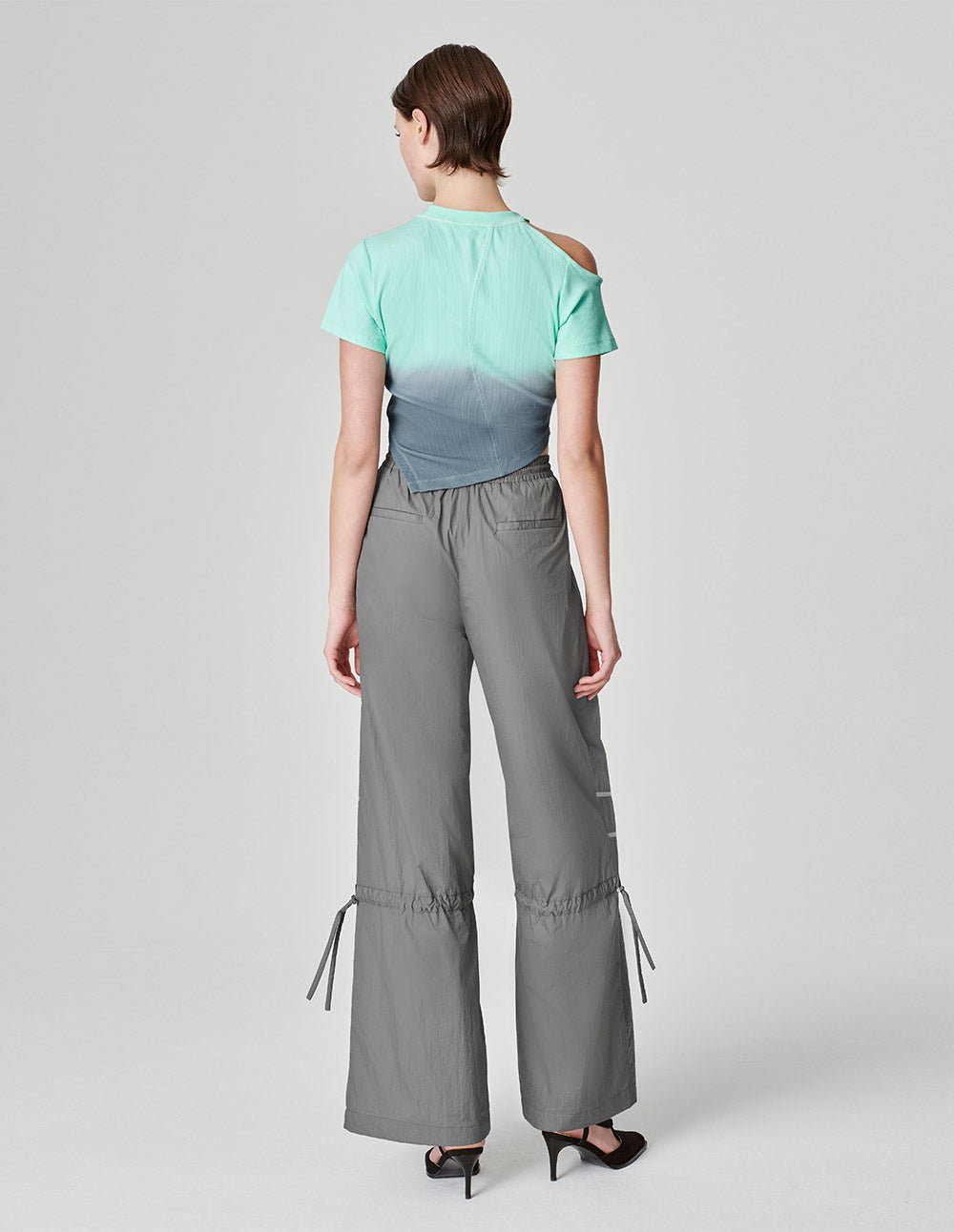 Women's Gradient Off-Shoulder T-Shirt