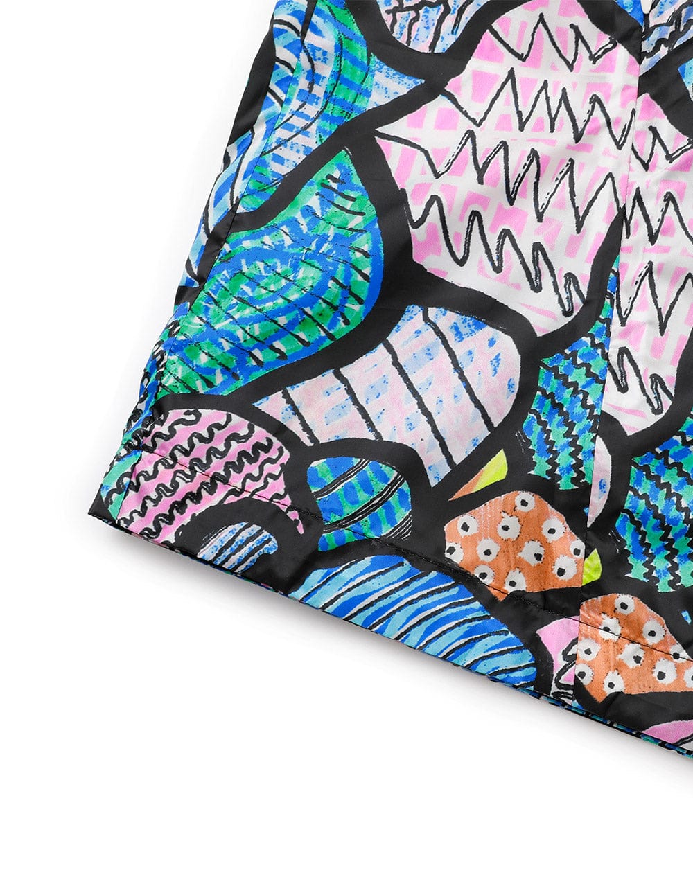 Unisex Colourful Coral Print Hooded Jacket