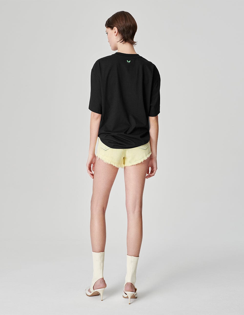 Unisex Plant Print Loose Round Neck T-Shirt