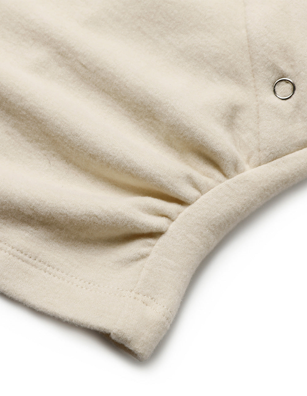 Women's Apricot Fake Wrap Hooded Sweatshirt