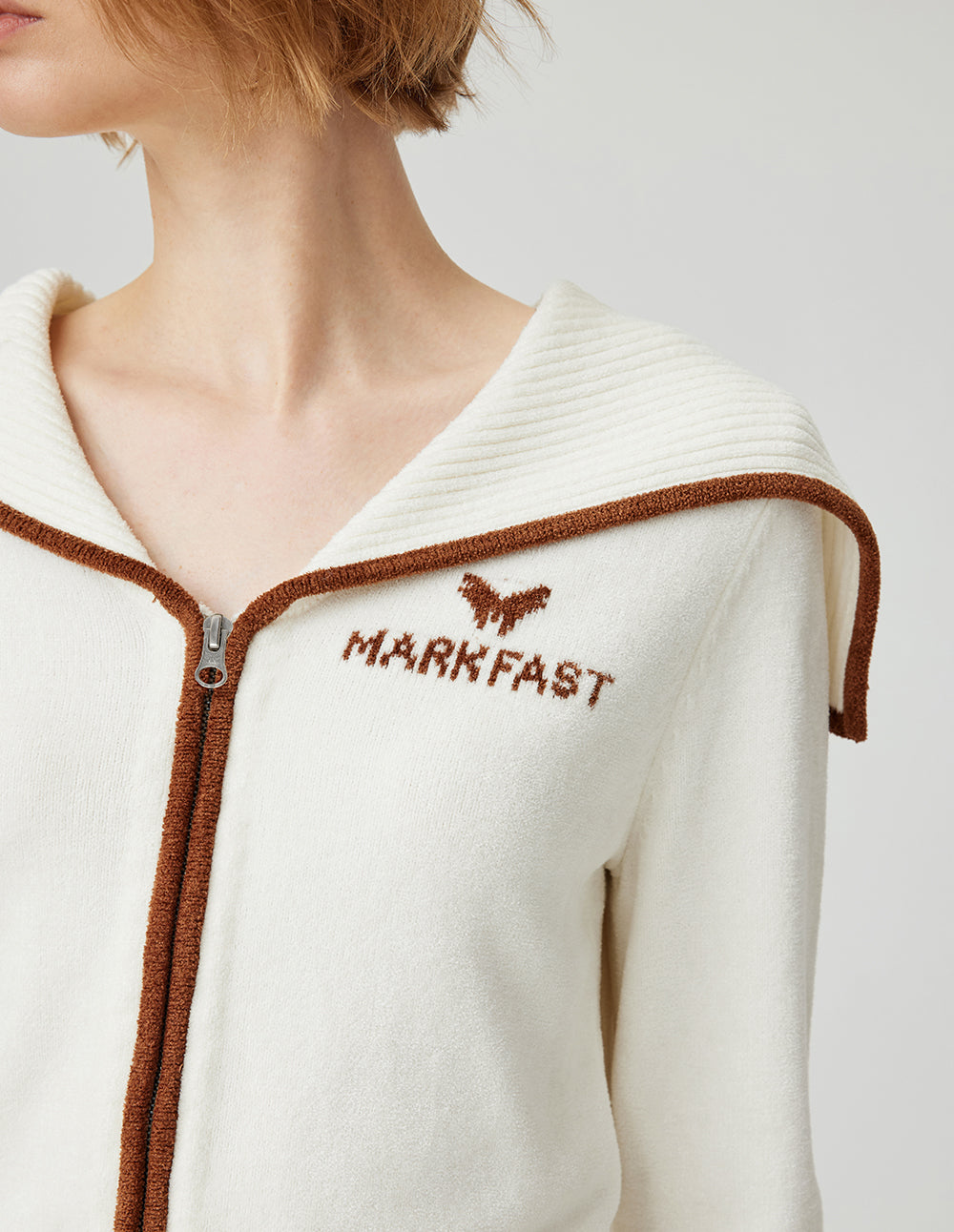 MF High-Waist Elastic Belted Versatile Slim-Fit A-Line Knitted Top