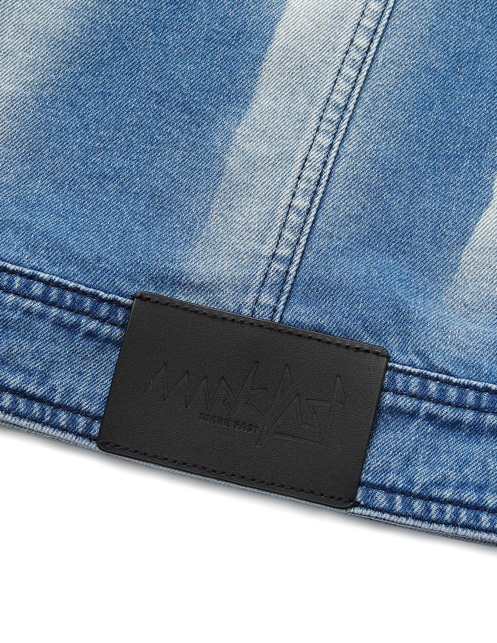 Couple Style Blue And White Washed Denim Jacket