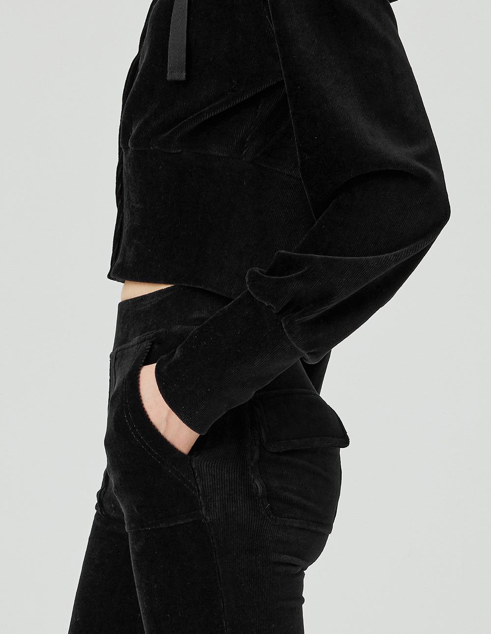 MF hooded drawstring monster velvet sweatshirt jacket