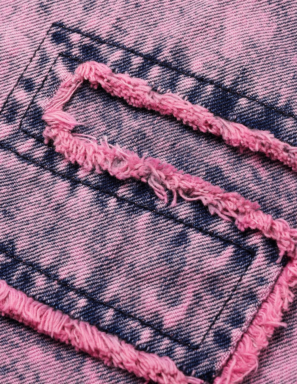 Unisex Snowflake Washed Denim Jacket