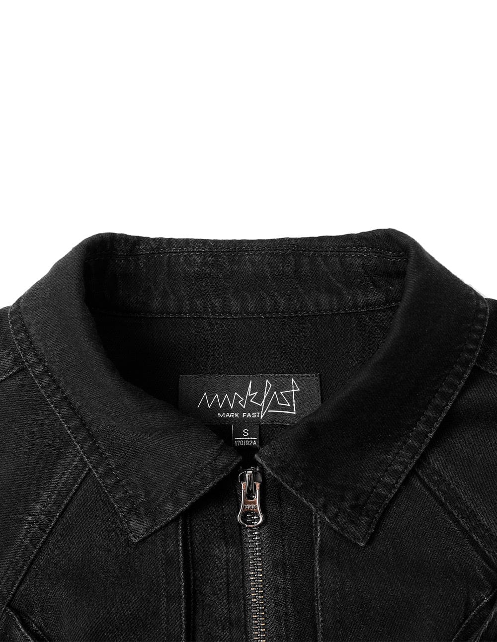 Unisex Double Zipper Belted Denim Jacket