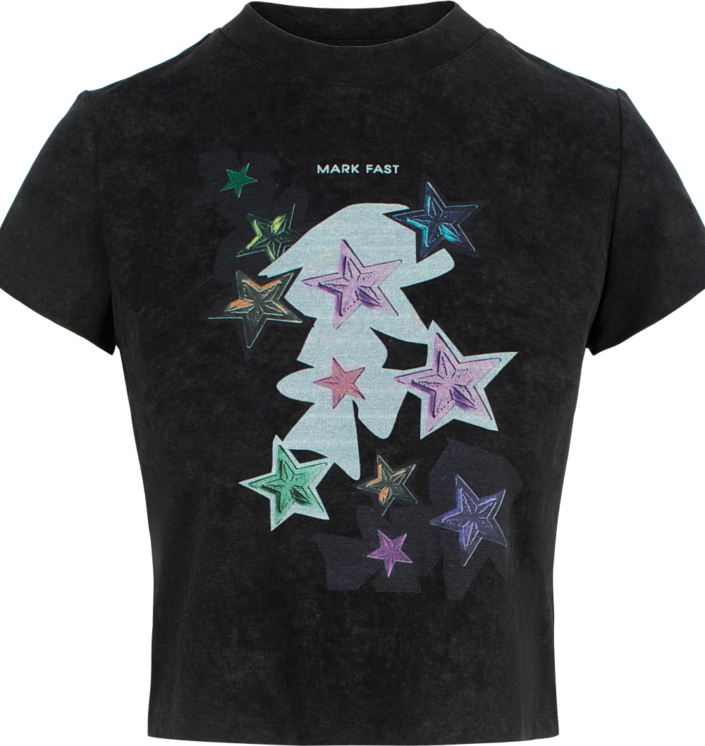 MF Solid-Color Cotton Spandex Stretch T-Shirts