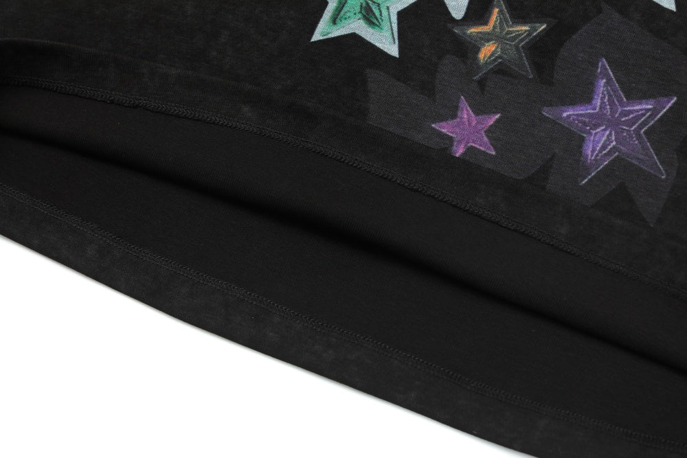 MF Solid-Color Cotton Spandex Stretch T-Shirts