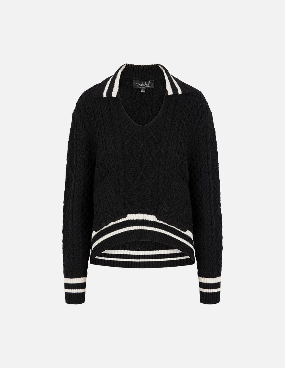 Women's Contrast Pattern Knitted Pullover