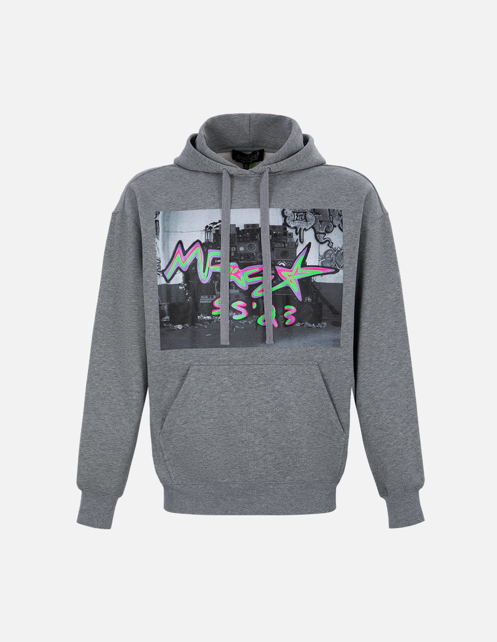 Unisex dark grey hooded sweater