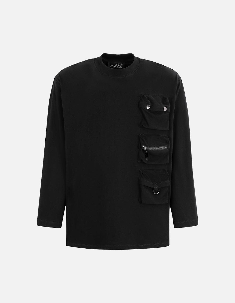 Men's Cotton Cargo Pocket Long Sleeve T-Shirt