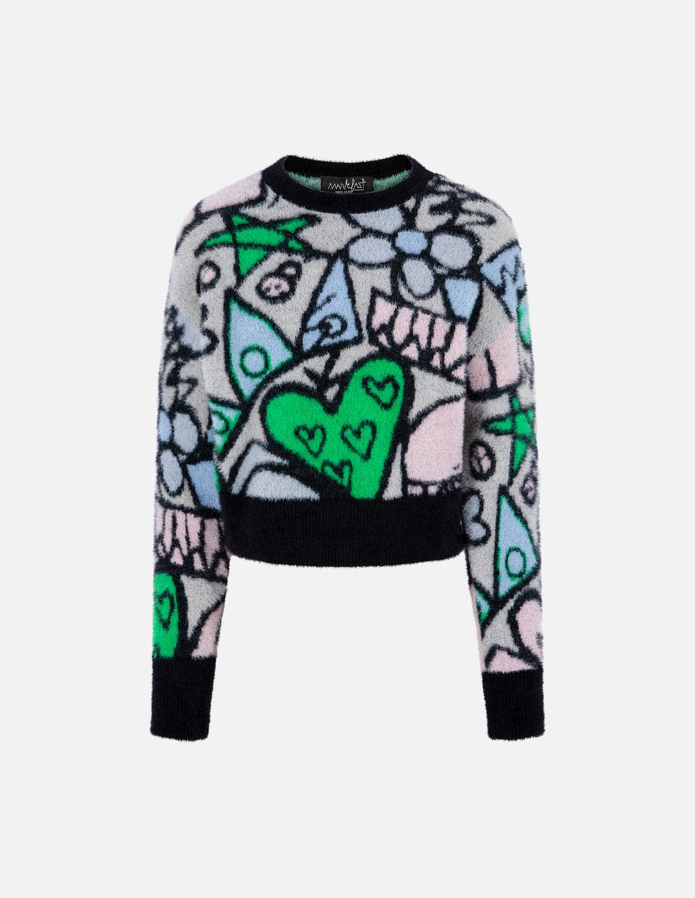 Ladies Heart Jacquard Sweater