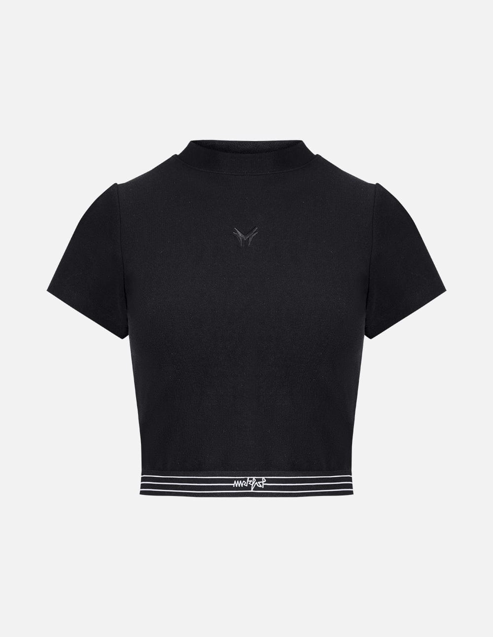 Women's Small Turtleneck All-Match Short Tight T-Shirt