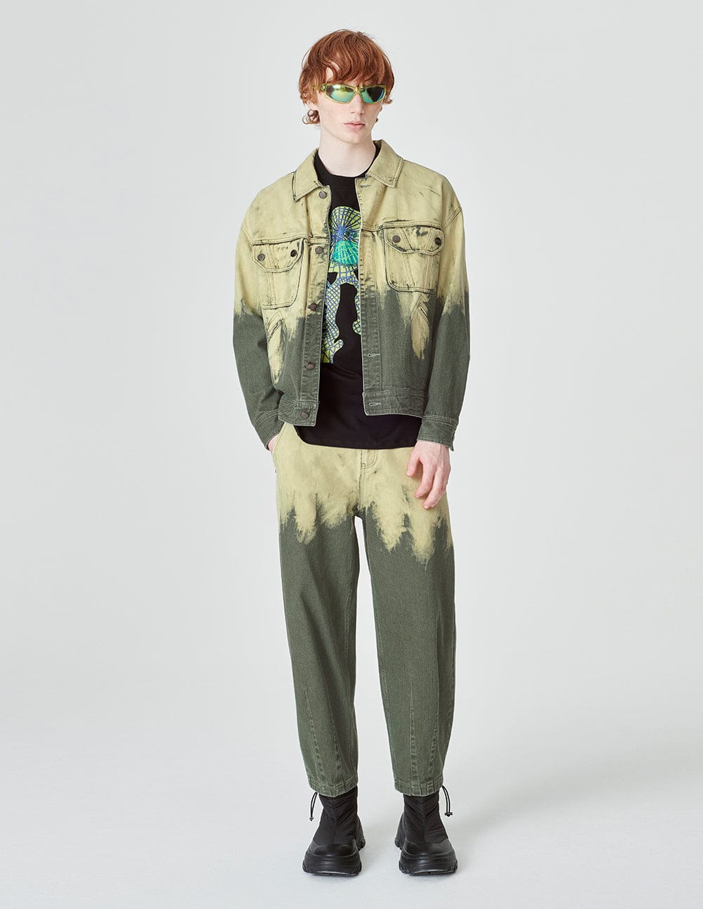 Unisex Couple Style Washed Denim Jacket