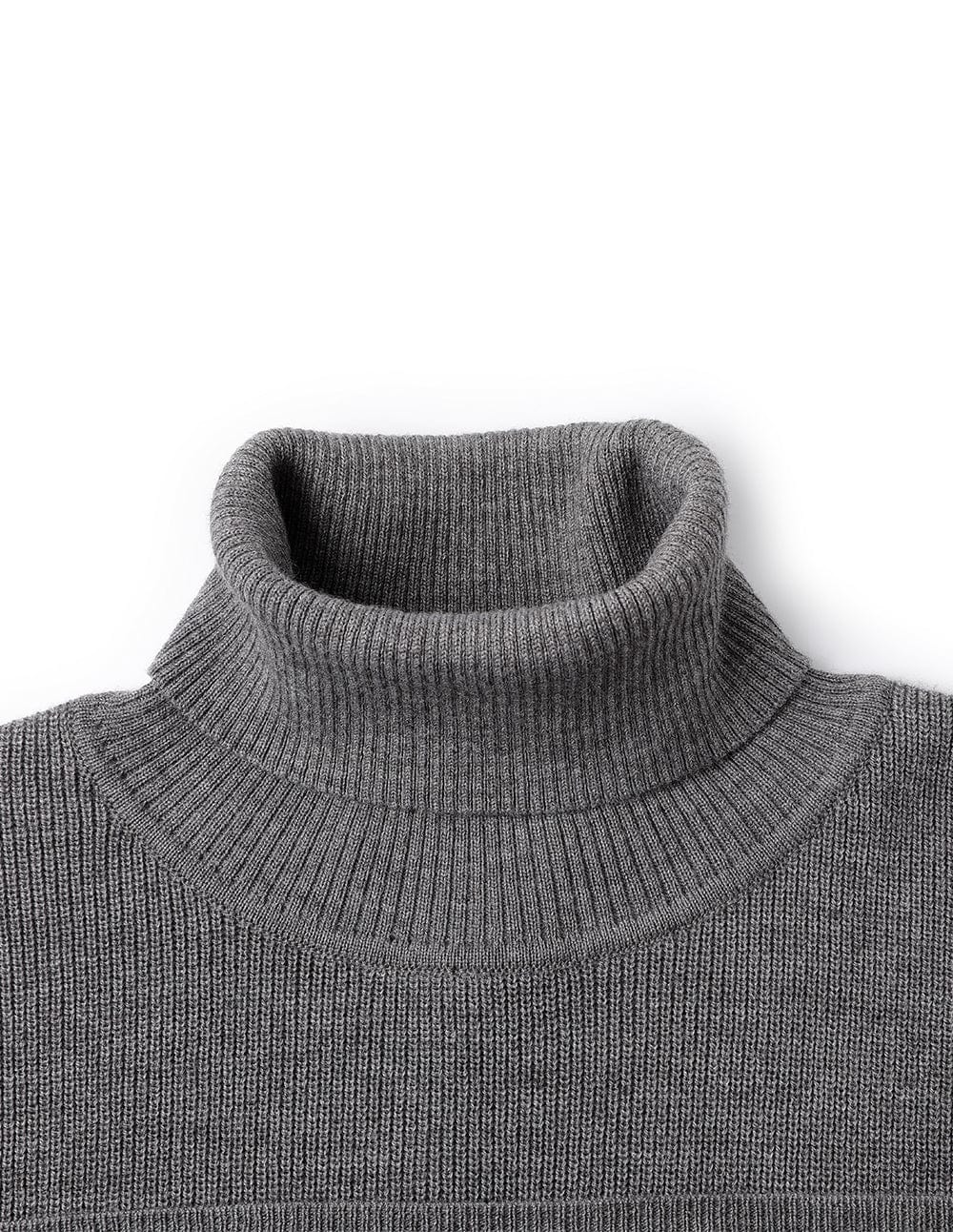 Men's Grey Wool Pullover Sweater