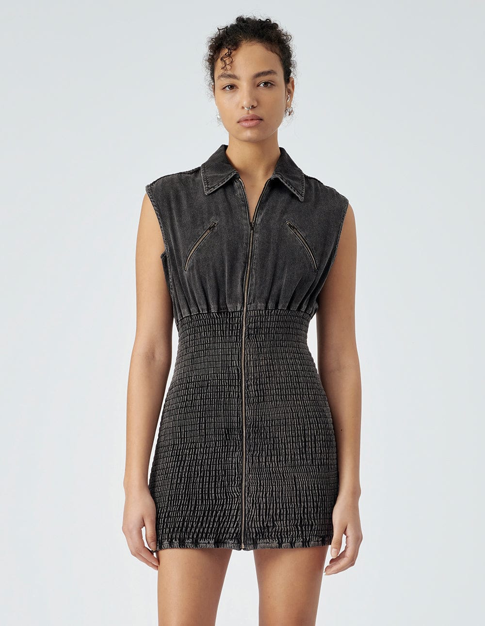 Women's Black Denim Dress