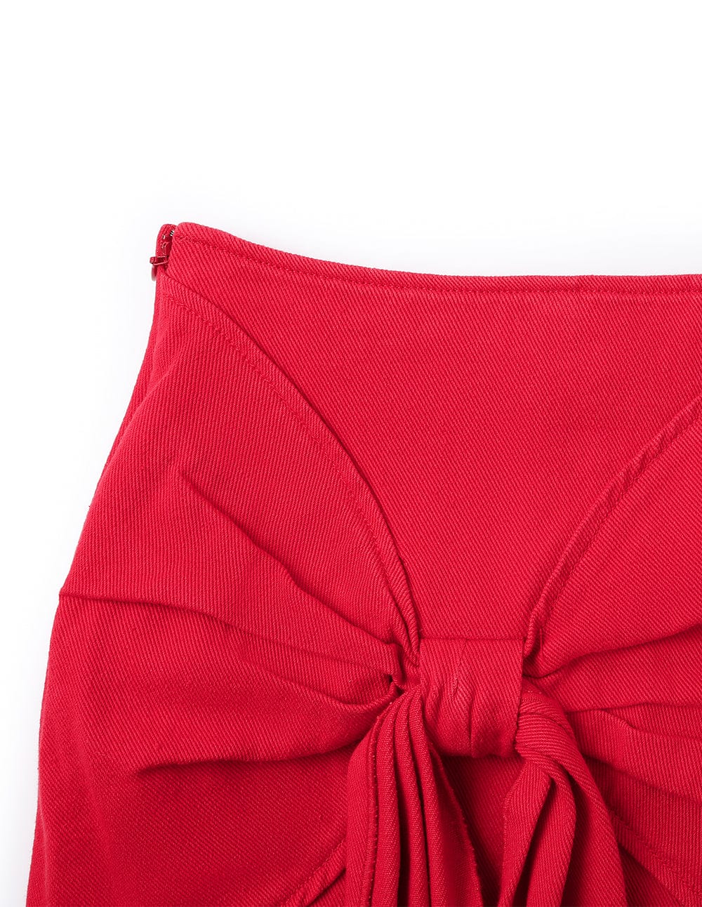 Women's Bow Tie Denim Mini Skirt