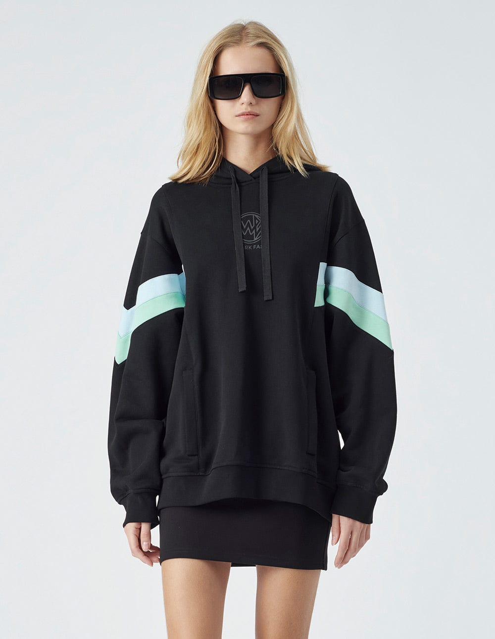 Unisex Colour Block Hoodie