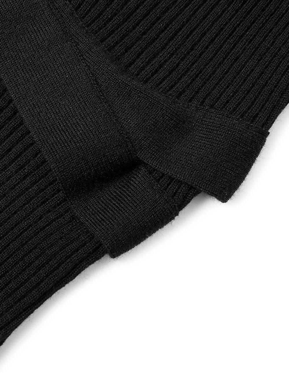 Women's Wool V-Neck Pleated Sweater