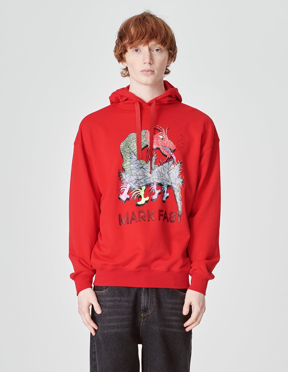 Unisex Printed Cotton Hooded Sweatshirt