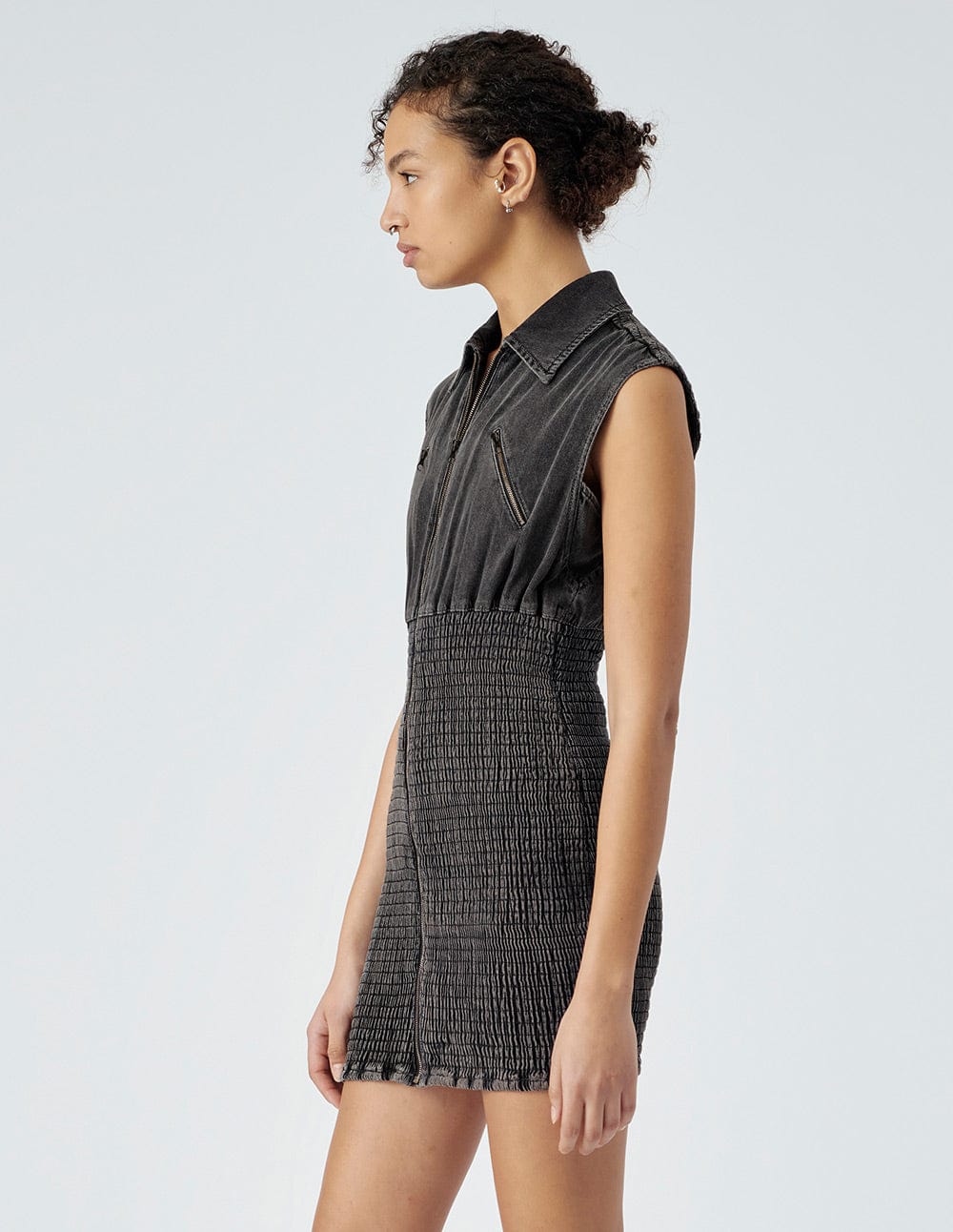 Women's Black Denim Dress