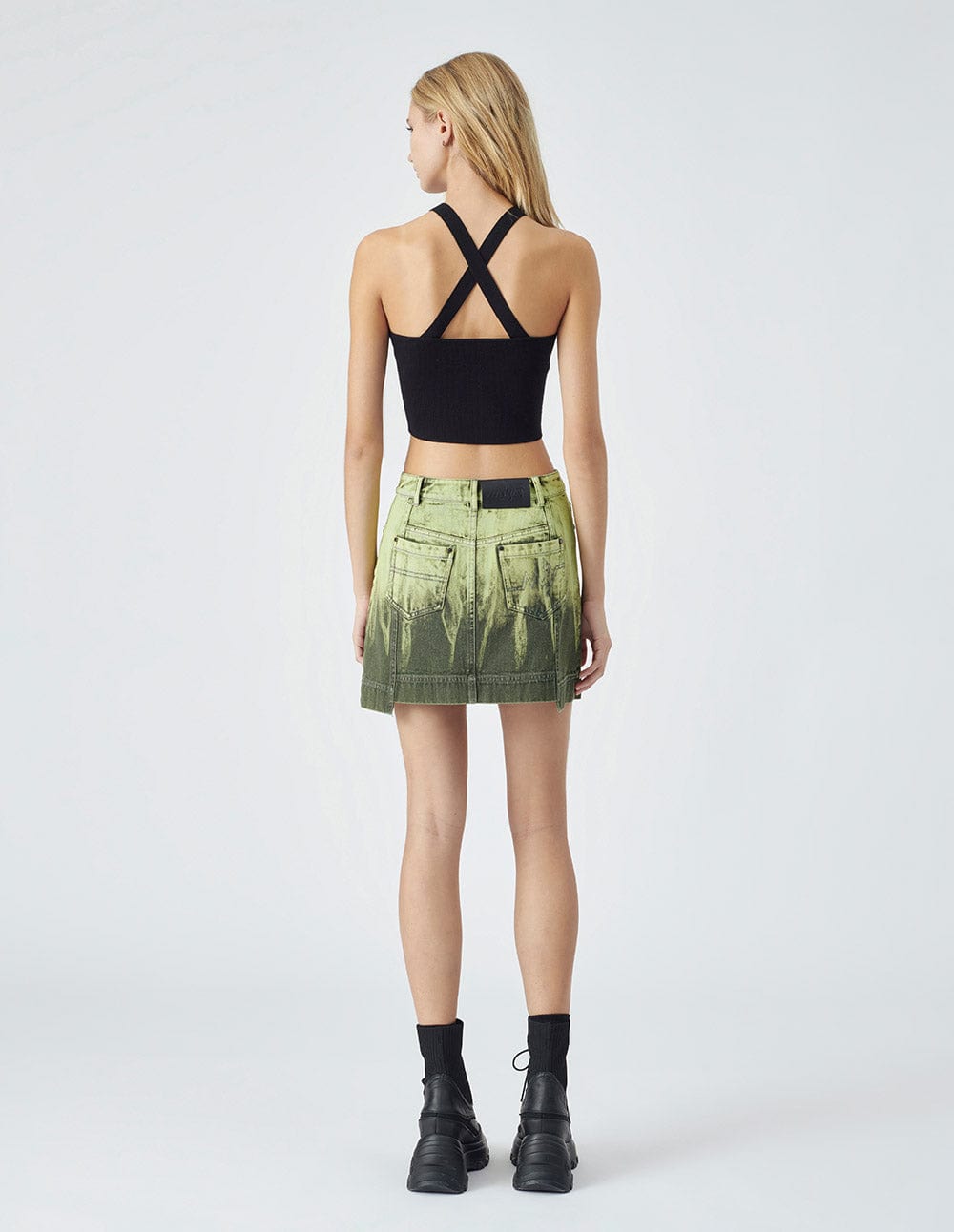 Ladies Irregular Denim Skirt