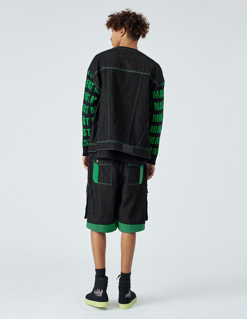 Unisex Knitted Stitched Denim Jacket