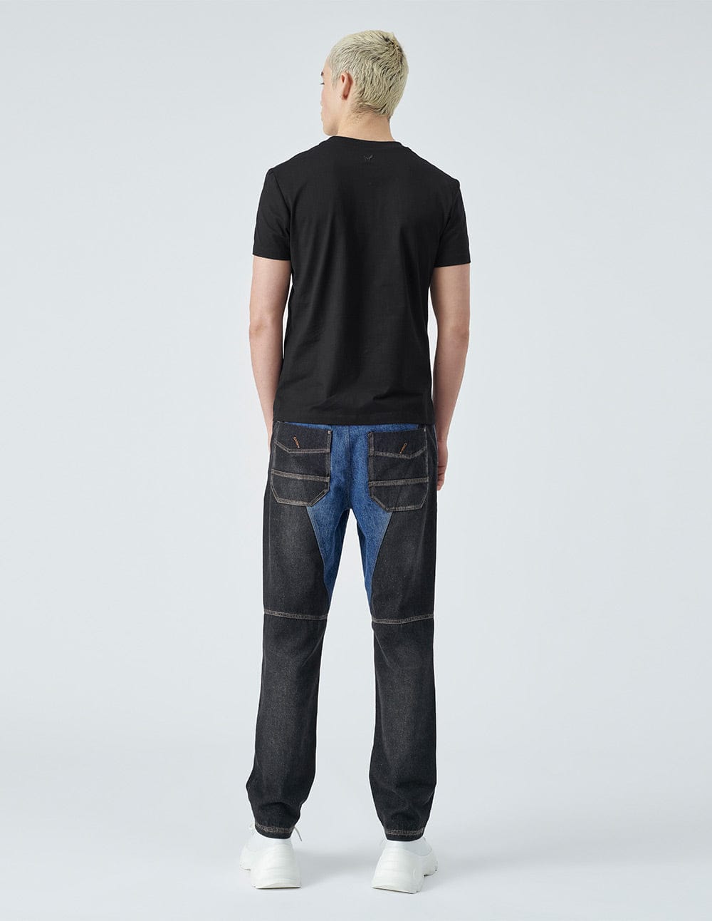 Men's Black Cotton Crew Neck Printed T-Shirt