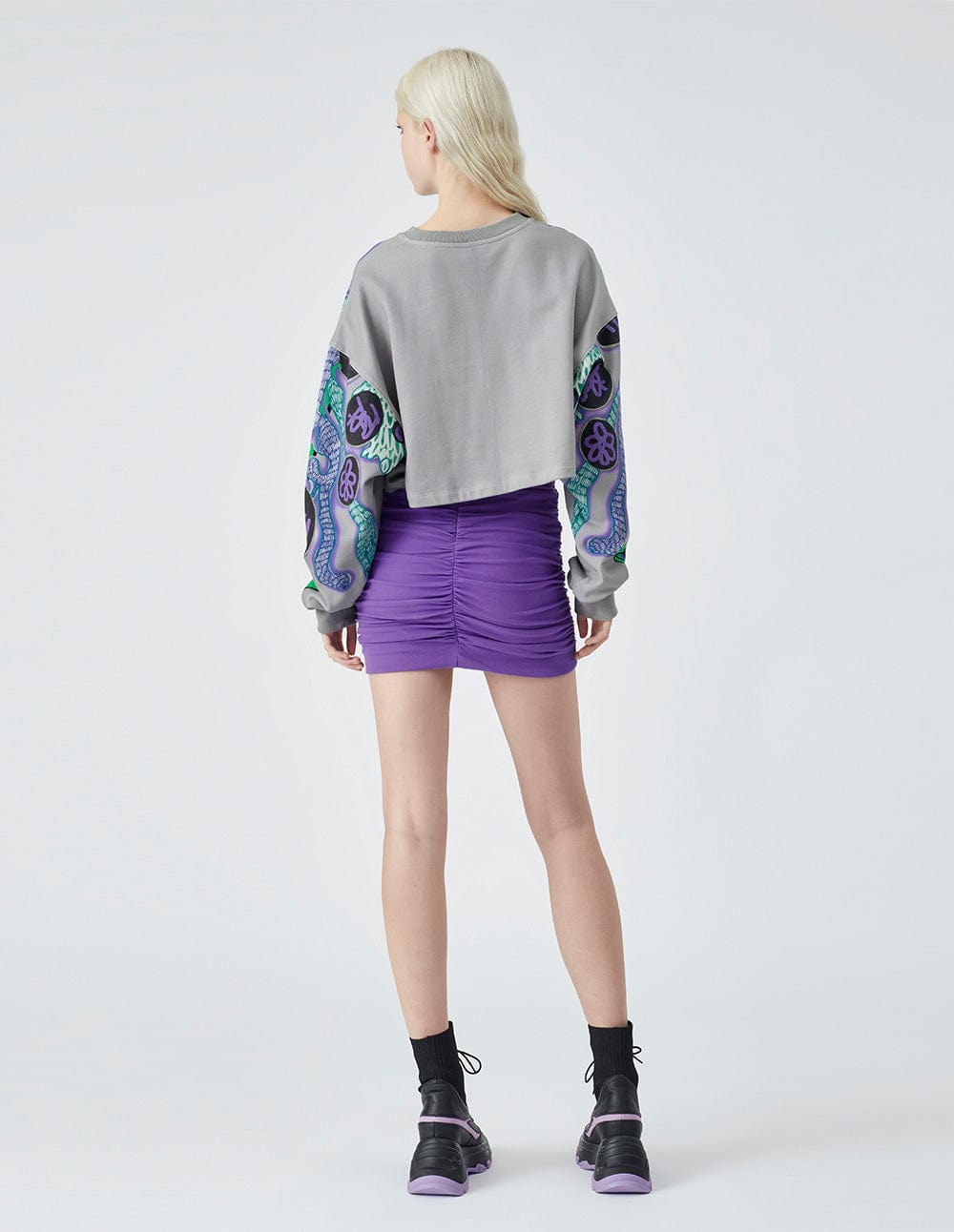 Women's Short Puff Print Sweatshirt