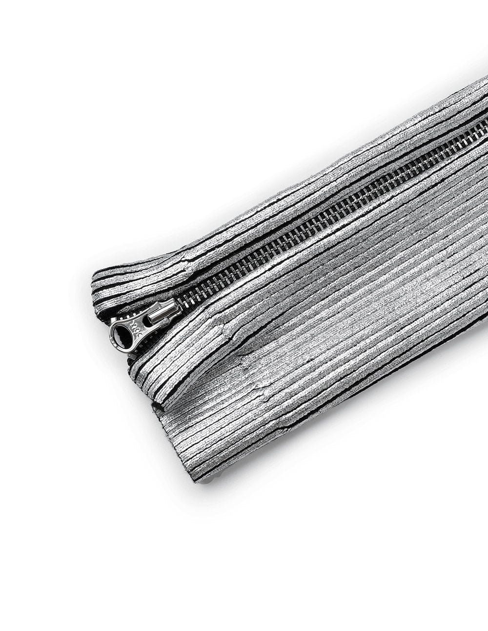 Womens Hot Silver Off-Shoulder Knit Sweater