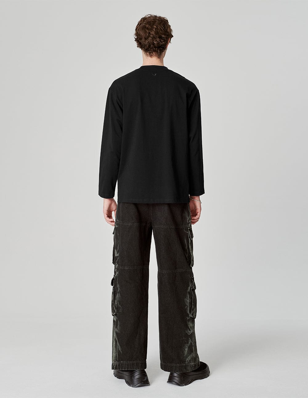 Men's Cotton Cargo Pocket Long Sleeve T-Shirt