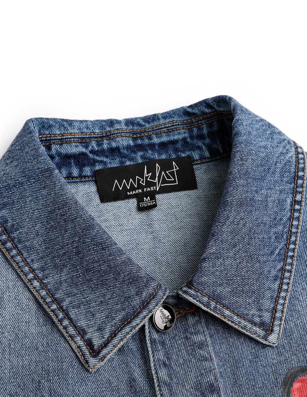 Unisex graffiti print denim jacket