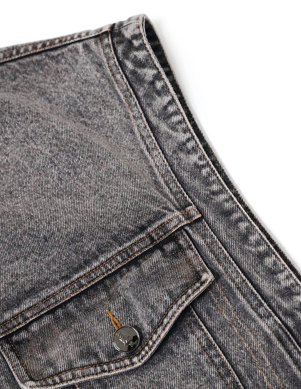 Couples Snowflake Wash Black Denim Vest