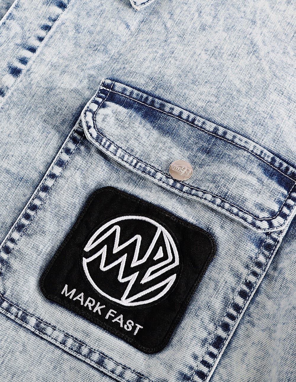 Light Blue Washed Denim Casual Shirt