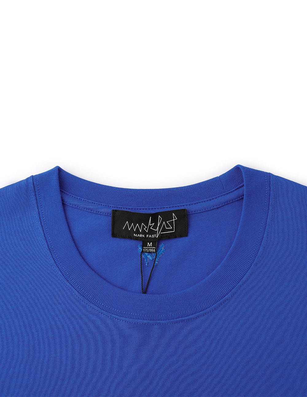 Men's Blue Crew Neck Printed Cotton T-Shirt